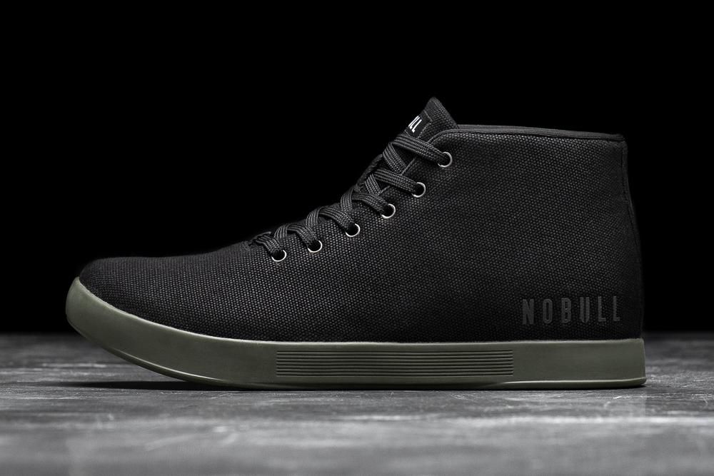 Trainers NOBULL Homme Noir - Chaussures NOBULL Canvas Mid,France (3847-MYSZA)